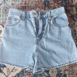 Levi Light Blue High-Rise Women’s Denim Shorts